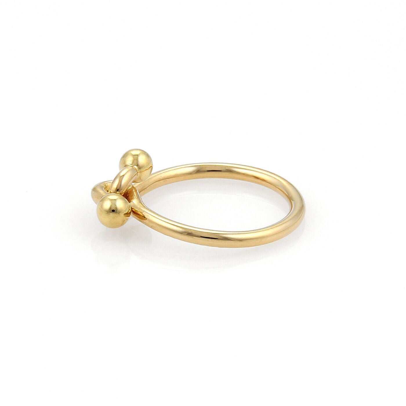 Tiffany & Co. 18k Yellow Gold Double Hook Band Ring