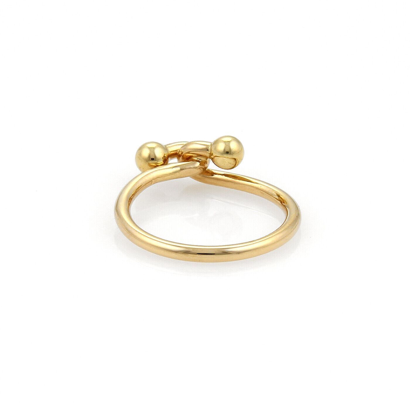 Tiffany & Co. 18k Yellow Gold Double Hook Band Ring