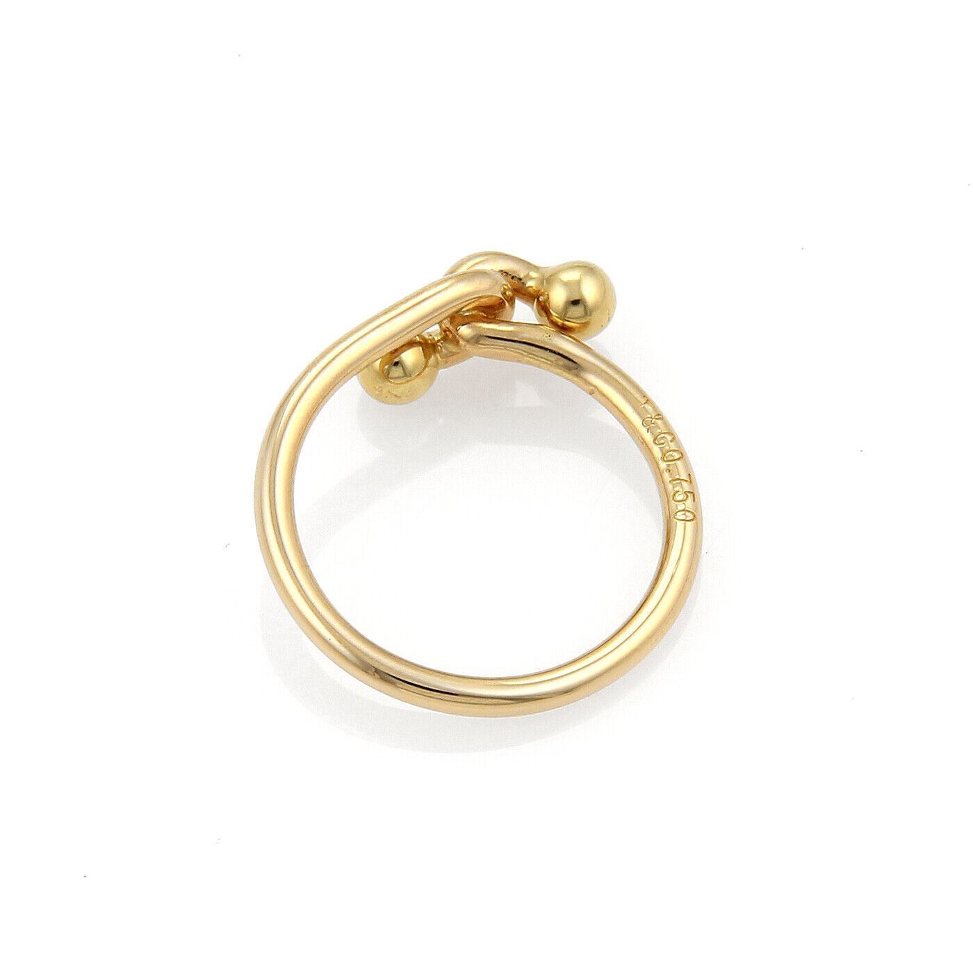 Tiffany & Co. 18k Yellow Gold Double Hook Band Ring