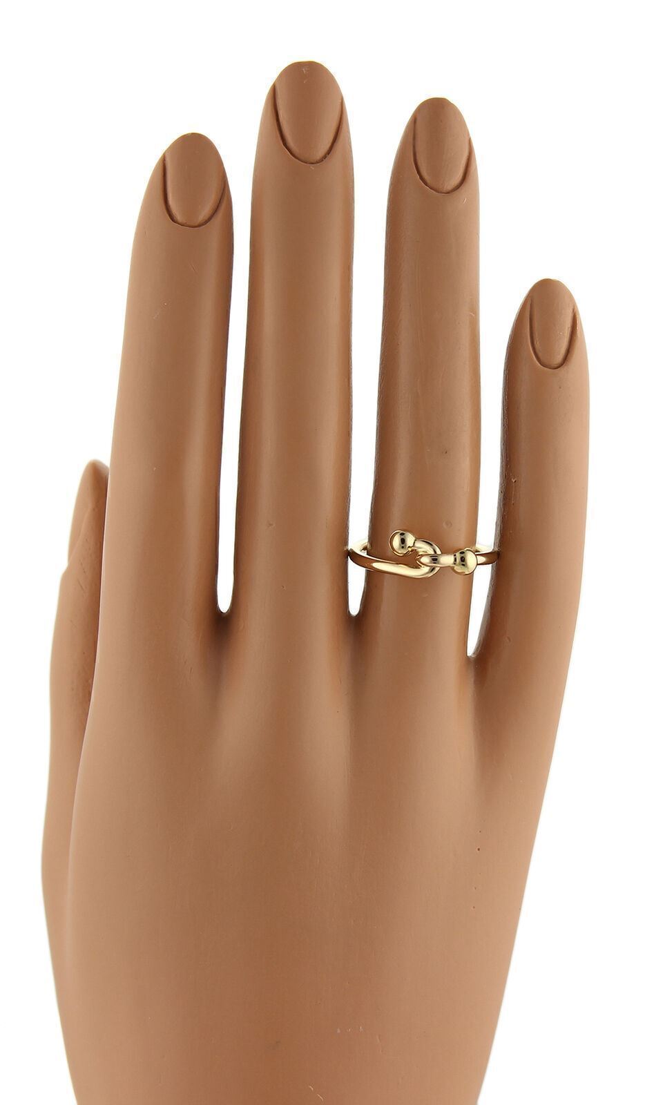 Tiffany & Co. 18k Yellow Gold Double Hook Band Ring