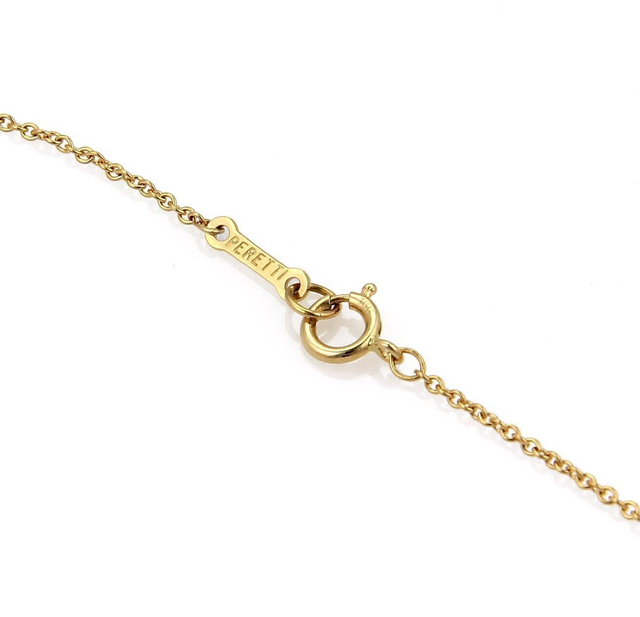 Tiffany & Co. Peretti 18k Yellow Gold Dove Pendant Necklace