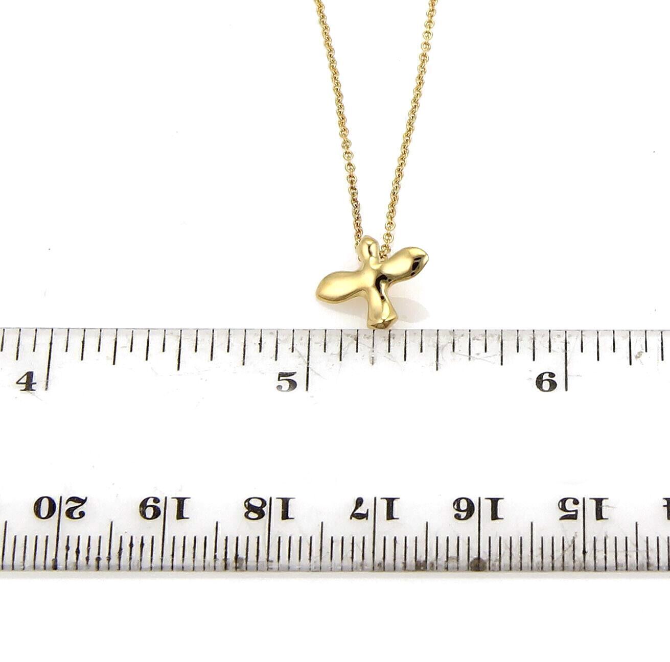 Tiffany & Co. Peretti 18k Yellow Gold Dove Pendant Necklace