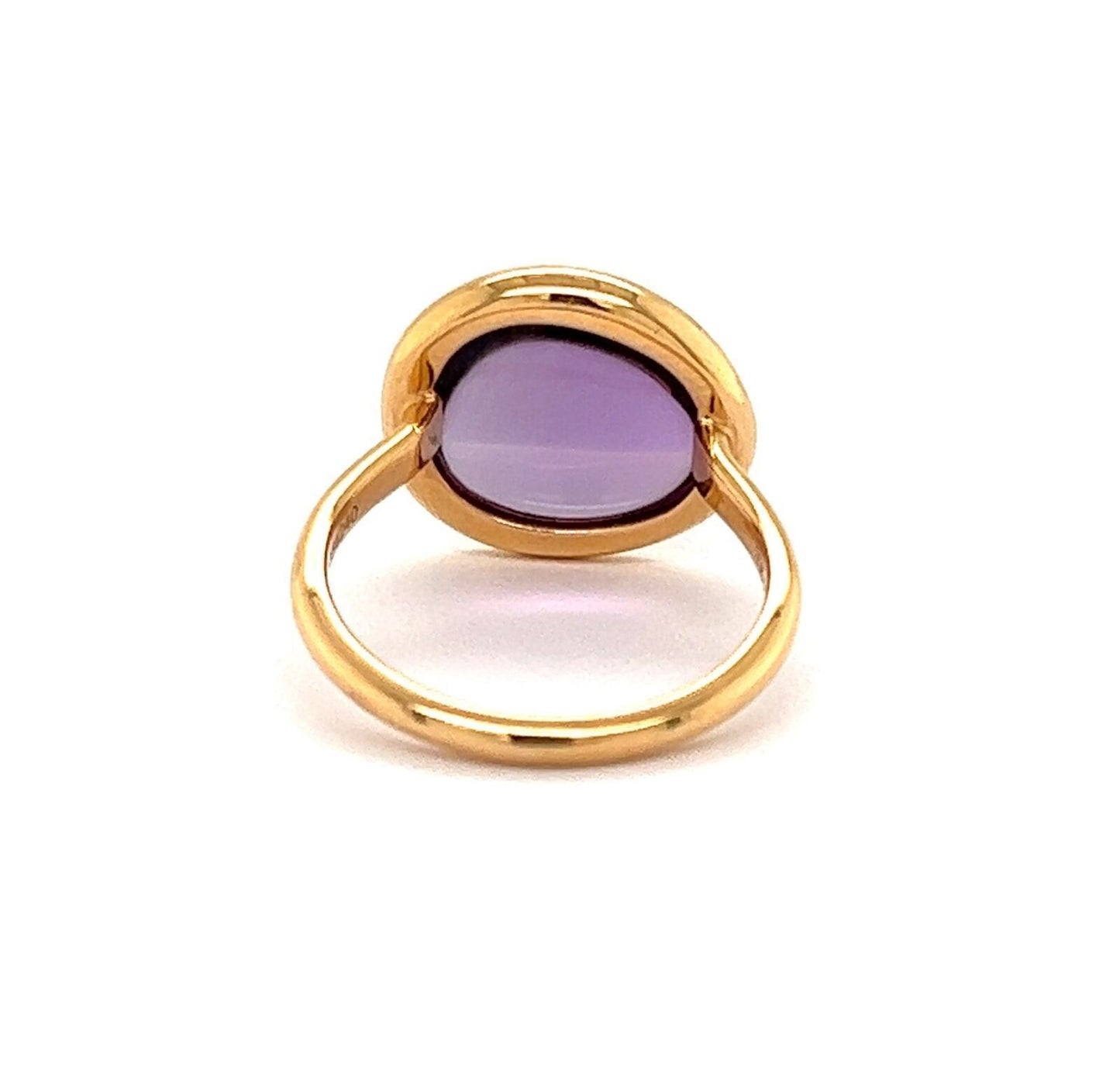 Fred of Paris Belles Rives Amethyst 18k Rose Gold Ring - Size 6.5