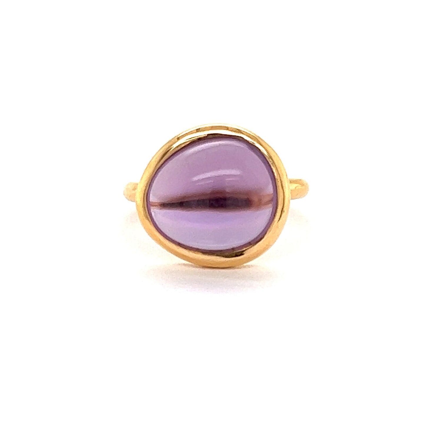 Fred of Paris Belles Rives Amethyst 18k Rose Gold Ring - Size 5.5