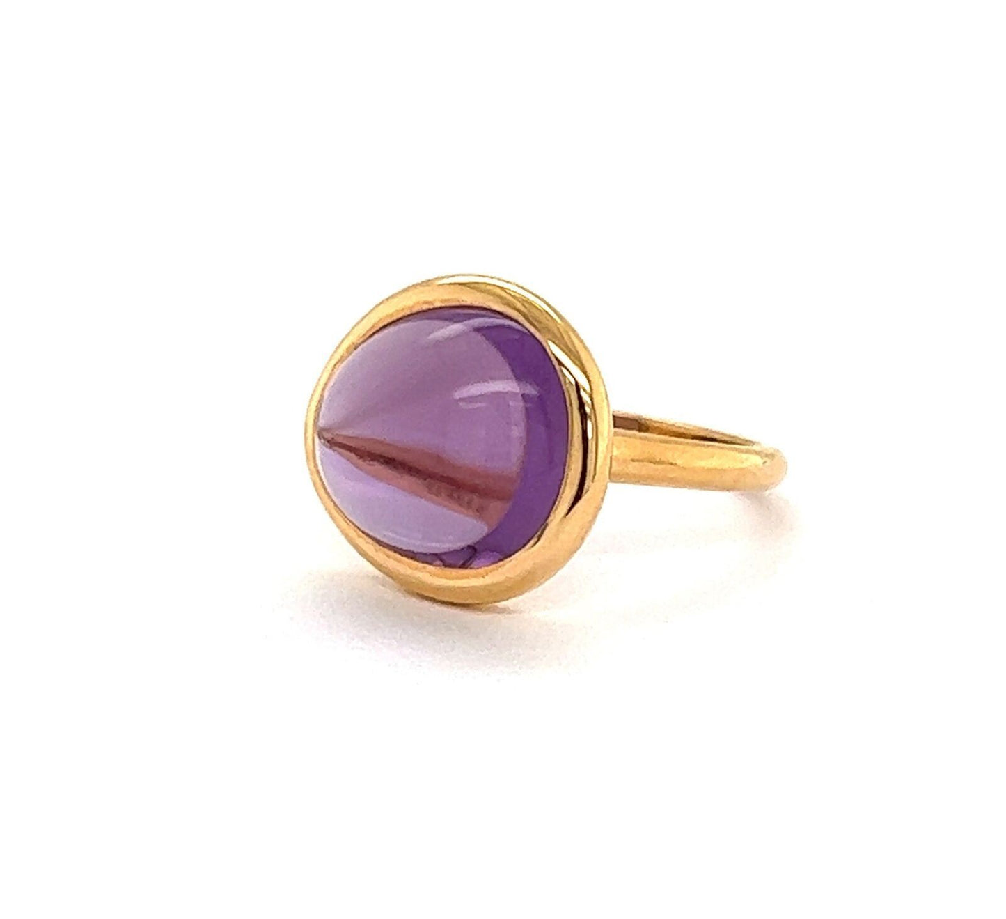 Fred of Paris Belles Rives Amethyst 18k Rose Gold Ring - Size 5.5