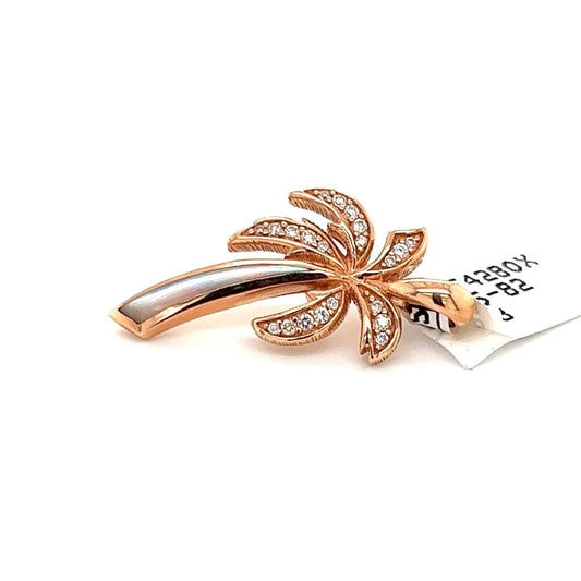 Kabana  Pink MOP & Diamond 14k Rose Gold Palm Tree Charm Pendant | Charms & Pendants | catalog, Charms, Designer Jewelry, Kabana, Pendants | Kabana