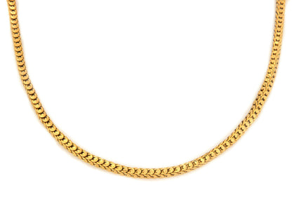 Double Dragon Head Clasp Long Dragon Scale 24k Gold Link Chain Necklace