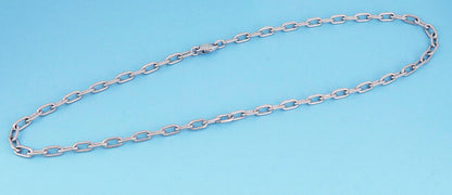 Cartier Spartacus 18k White Gold Oval Link Chain Necklace 18" Long