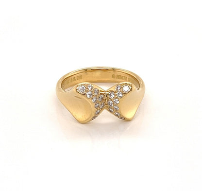 Tiffany & Co. Peretti Diamond 18k Yellow Gold Double Leaf Ring | Rings | catalog, Designer Jewelry, Rings, Tiffany & Co. | Tiffany & Co.