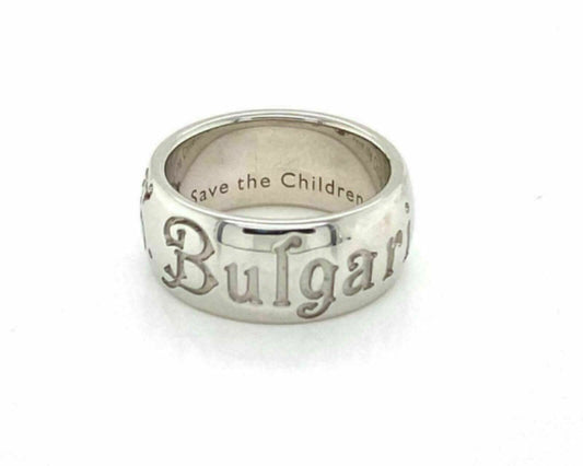 Bvlgari Save The Children Sterling Silver Band Ring Size 4.5 | Rings | bands, Bvlgari, catalog, Designer Jewelry, Rings | Bvlgari