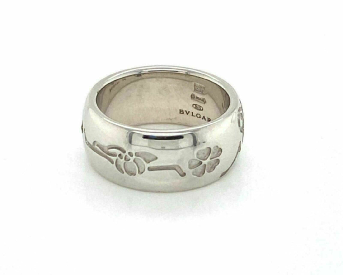 Bvlgari Save The Children Sterling Silver Band Ring - Size 4.5