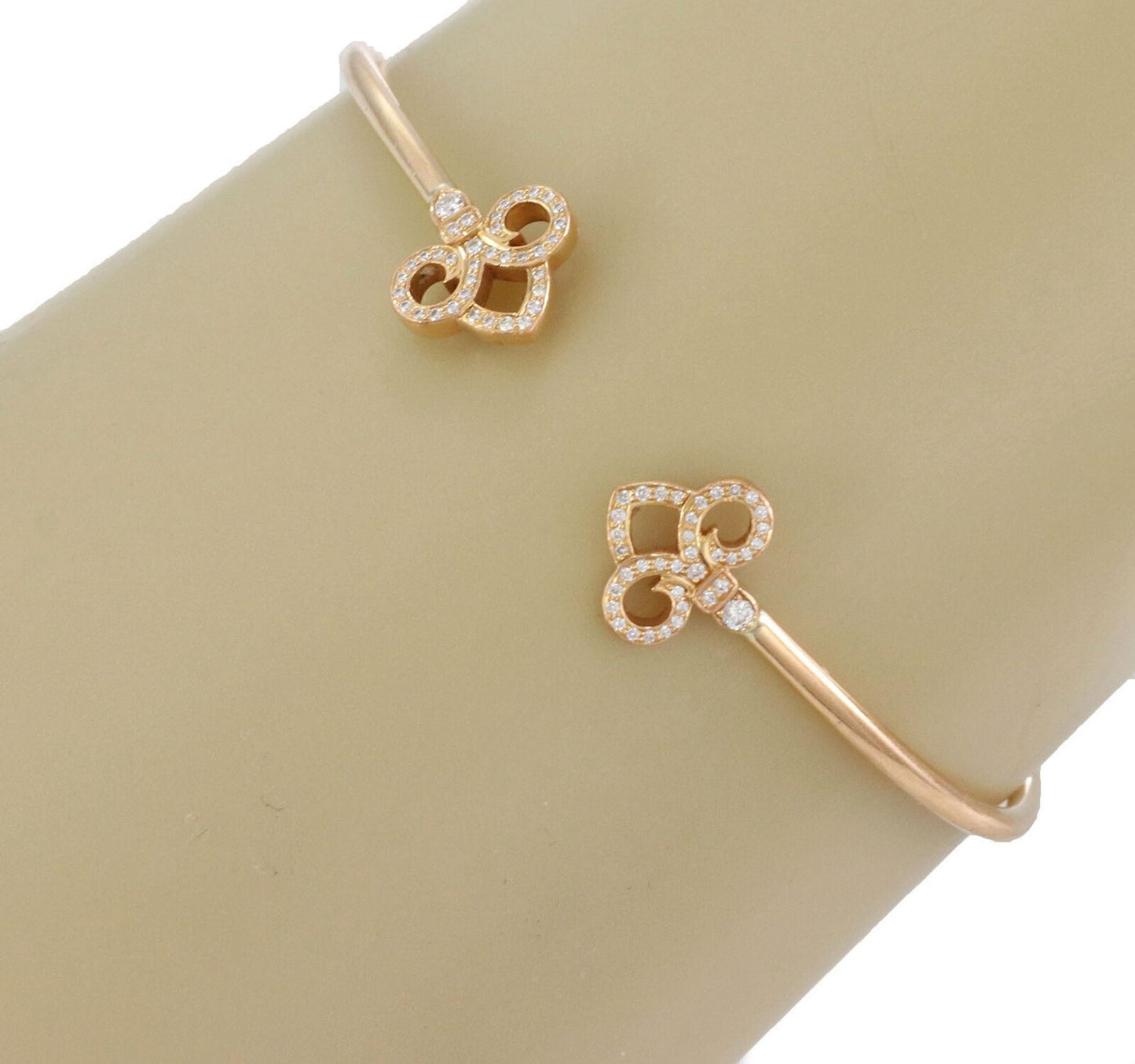 Tiffany & Co. Fleur de Lis Diamond 18k Yellow Gold Wire Cuff Bangle Bracelet | Bracelets | Bangles, Bracelets, catalog, cuffs, Designer Jewelry, Tiffany & Co. | Tiffany & Co.