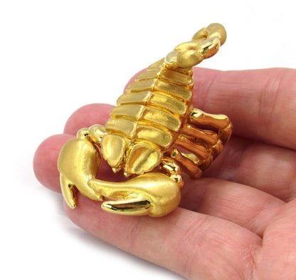 Giordana Castellan Italy 14k Yellow Gold Ex Large Scorpion Ring