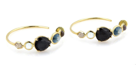 Ippolita Rock Candy Gelato 18k Yellow Gold Gem Hoop Earrings | Earrings | catalog, Designer Jewelry, Earrings, Ippolita | Ippolita