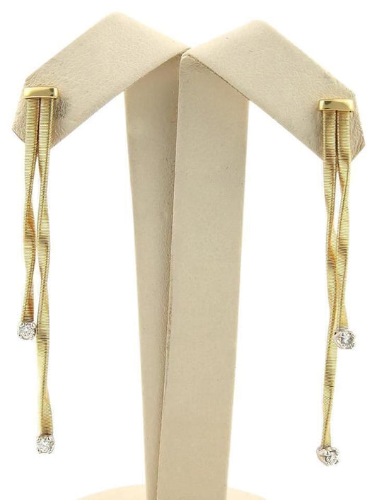 Marco Bicego Marrakech Diamonds 18k Gold 2 Strand Dangle Earrings | Earrings | catalog, Designer Jewelry, Earrings, Marco Bicego | Marco Bicego