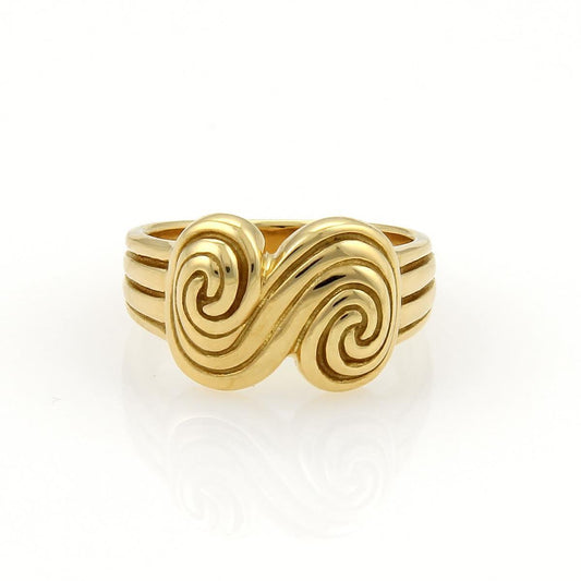 Tiffany & Co. Spiro 18k Yellow Gold Ring