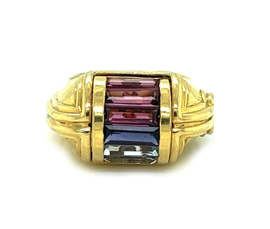 Nouvelle Bague Multicolor Gems 18k Yellow Gold Ring | Rings | catalog, Designer Jewelry, Nouvelle Bague, Rings | Nouvelle Bague