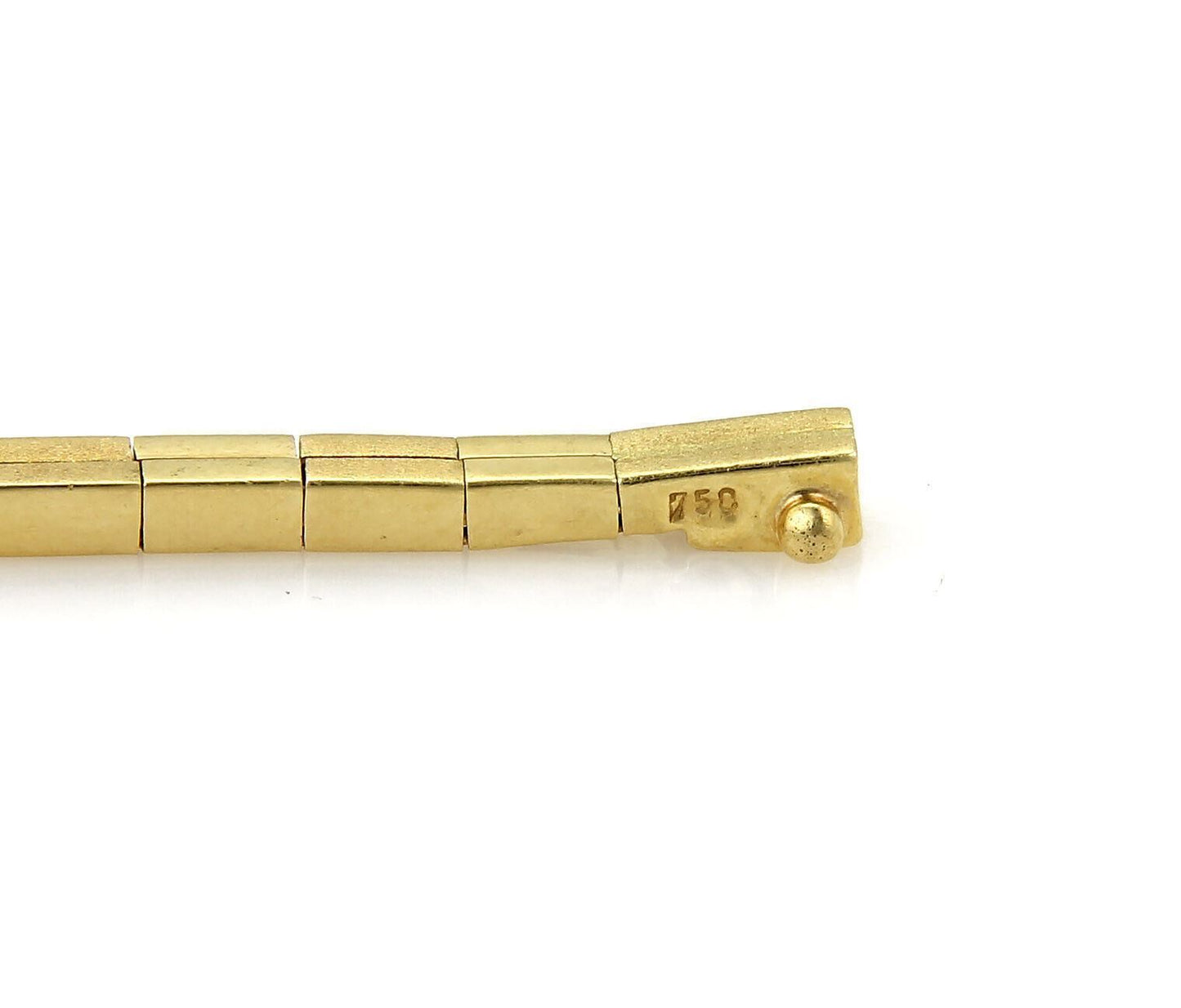 Bypass 2.51ct Diamond 18k Two Tone Gold Link Bracelet