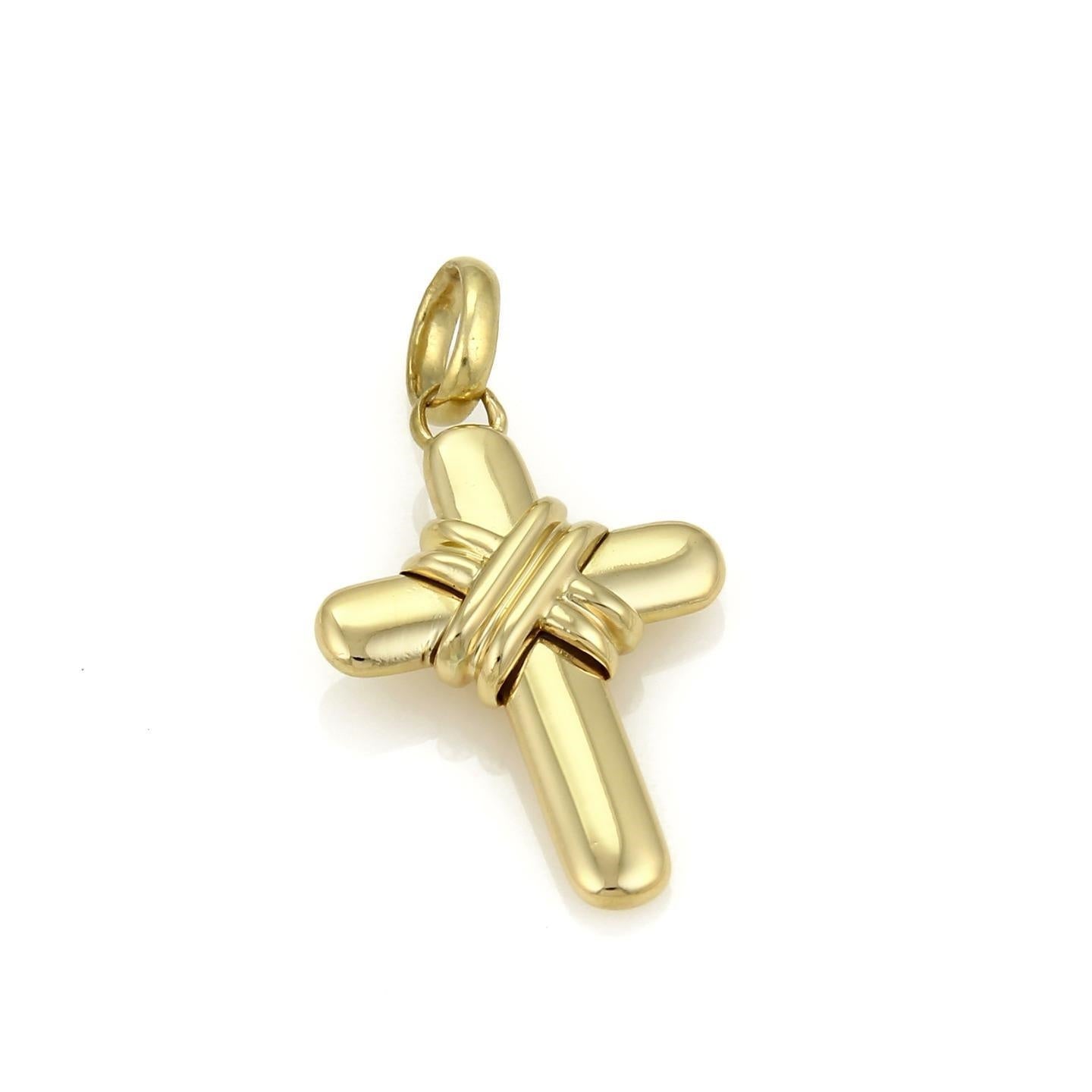 Bvlgari 18k Yellow Gold X Wrap Cross Charm Pendant | Charms & Pendants | Bvlgari, catalog, Charms, Designer Jewelry, Pendants | Bvlgari