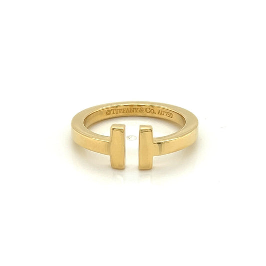 Tiffany & Co. 2T Square 18k Yellow Gold Band Ring | Rings | catalog, Designer Jewelry, Rings, Tiffany & Co. | Tiffany & Co.