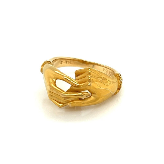 Carrera y Carrera 18k Yellow Gold Emerald His & Her Hands Ring | Rings | Carrera y Carrera, catalog, Designer Jewelry, Rings | Carrera y Carrera