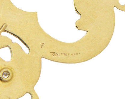 Roberto Coin Diamond 18k Yellow Gold Teddy Bear Hook Dangle Earrings