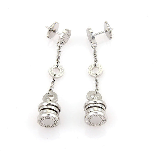 Bvlgari B.zero1 Dangling 18k White Gold Earrings | Earrings | Bvlgari, catalog, Designer Jewelry, Earrings | Bvlgari