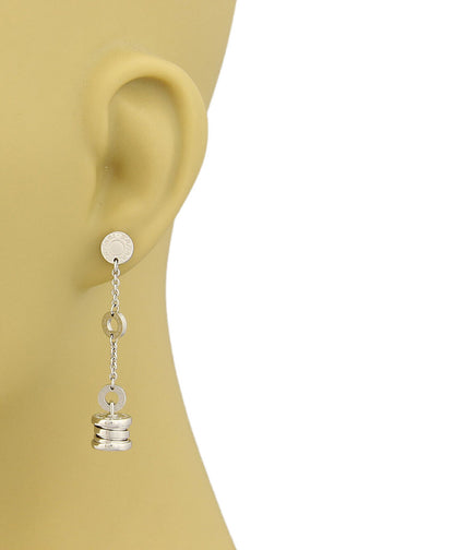 Bvlgari B.zero1 Dangling 18k White Gold Earrings