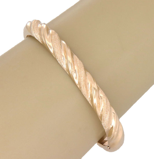 Diamond Cut 14k Yellow Gold Bangle Bracelet | Bracelets | Bangles, Bracelets, catalog, Estate, Vintage | Estate