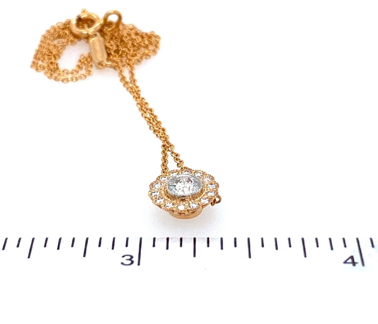 Tiffany & Co. Enchant 18k Rose Gold Platinum Diamond Pendant Necklace