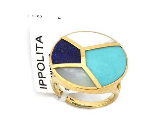 Ippolita 18k Yellow Gold Rock Candy Multi-Color Gems Round Ring | Rings | catalog, Designer Jewelry, Ippolita, Rings | Ippolita