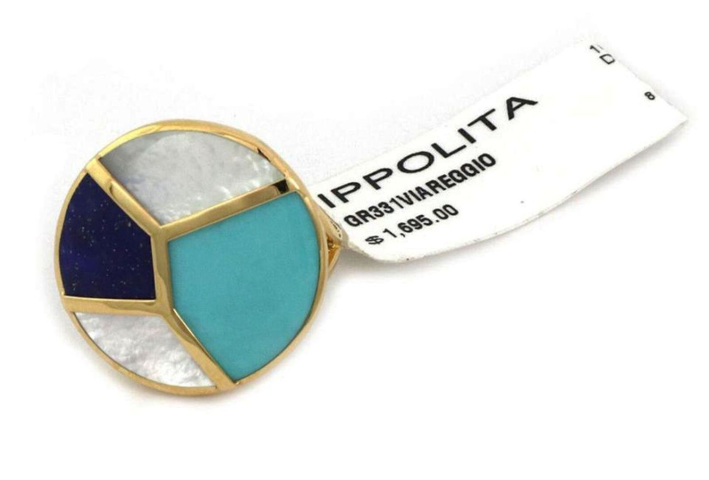 Ippolita 18k Yellow Gold Rock Candy Multi-Color Gems Round Ring