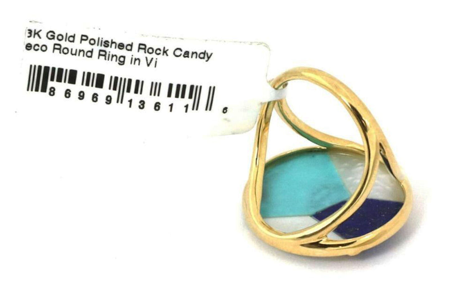 Ippolita 18k Yellow Gold Rock Candy Multi-Color Gems Round Ring