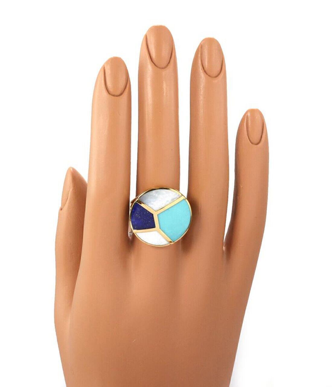 Ippolita 18k Yellow Gold Rock Candy Multi-Color Gems Round Ring