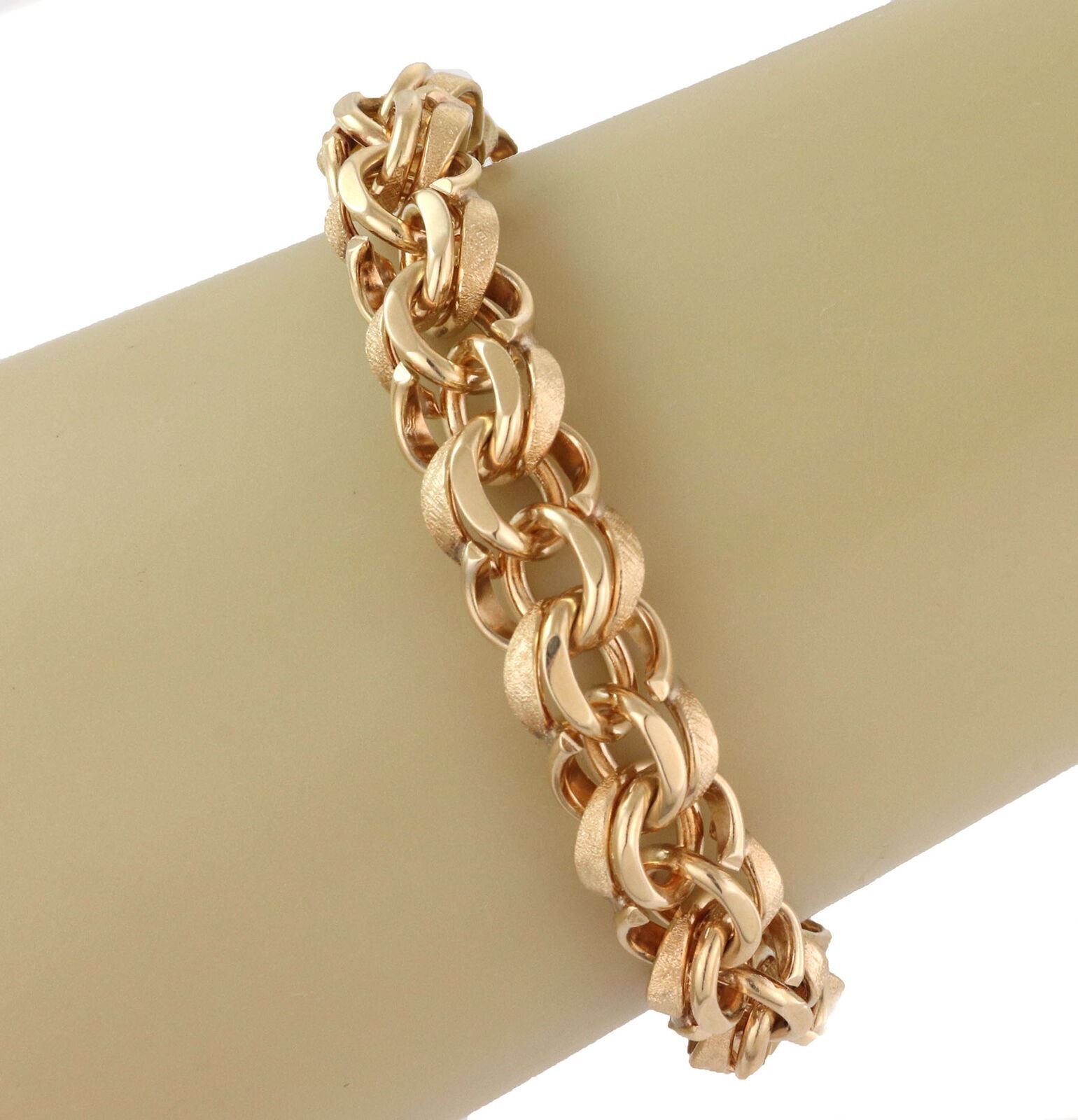 Double Ring Chain 14k Yellow Gold Charm Bracelet | Bracelets | Bracelets, catalog, Charm bracelet, Estate | Estate