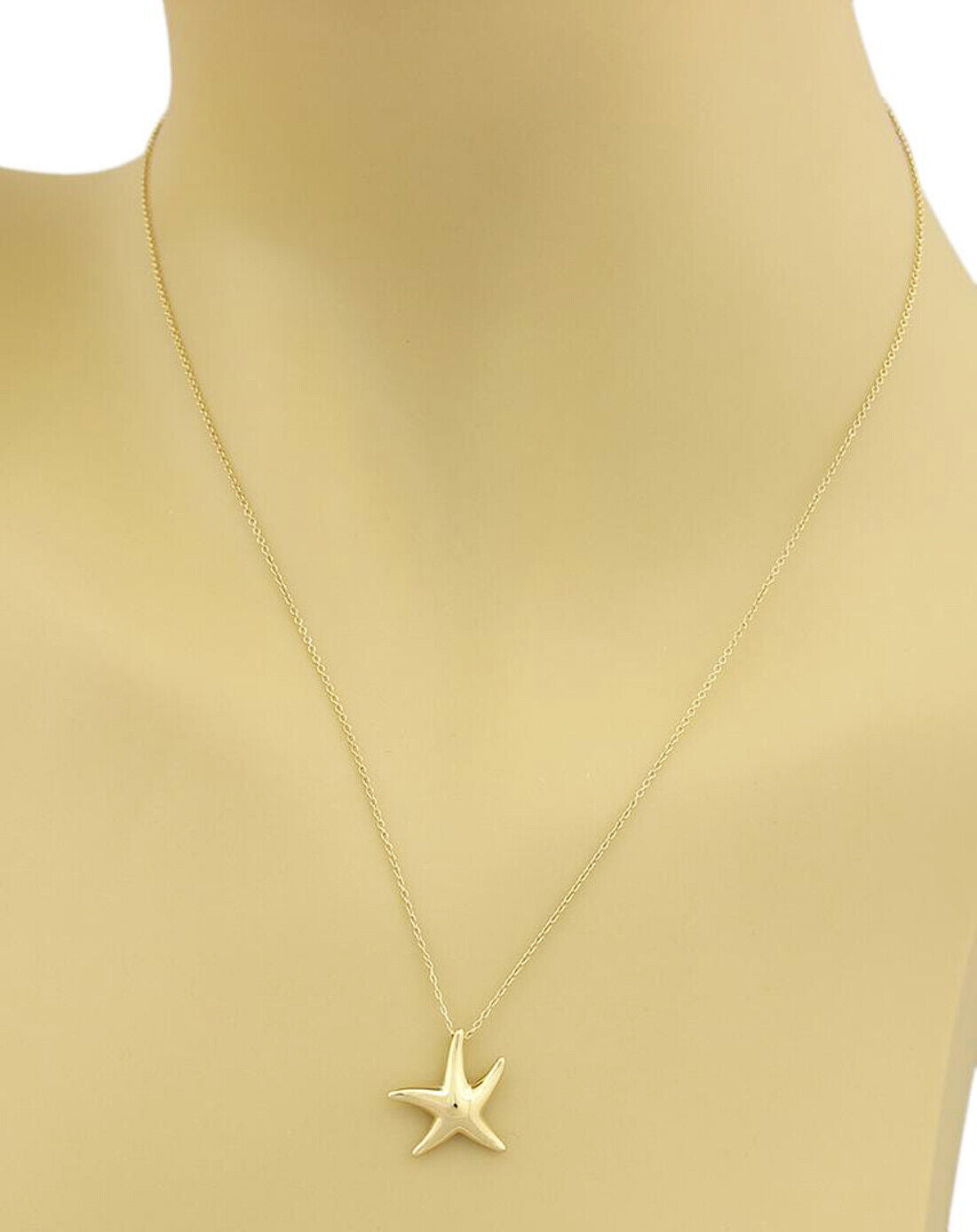 Tiffany & Co. Peretti Starfish 18k Yellow Gold Pendant Necklace