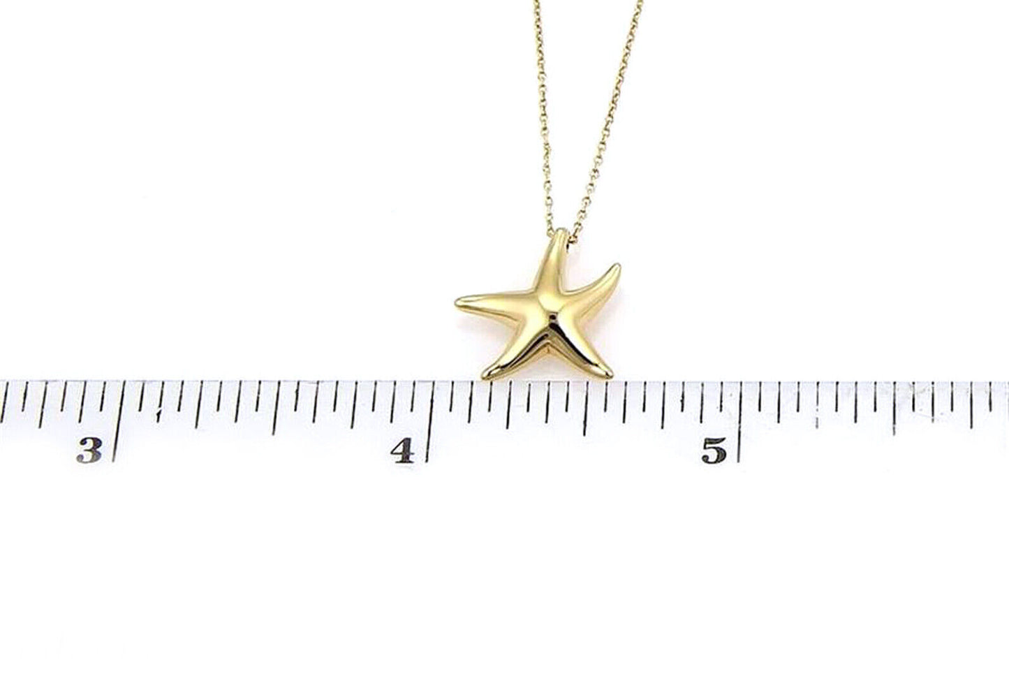 Tiffany & Co. Peretti Starfish 18k Yellow Gold Pendant Necklace