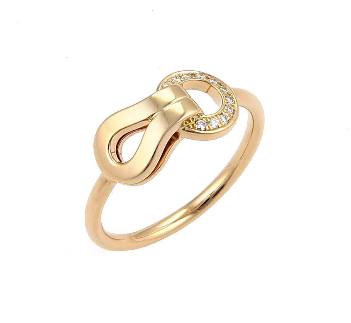 Cartier Agrafe Diamonds 18k Rose Gold Ring w/Paper | Rings | cartier, catalog, Designer Jewelry, Rings | Cartier