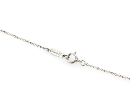 Tiffany & Co. Large Metro Diamond Platinum Heart Pendant Necklace