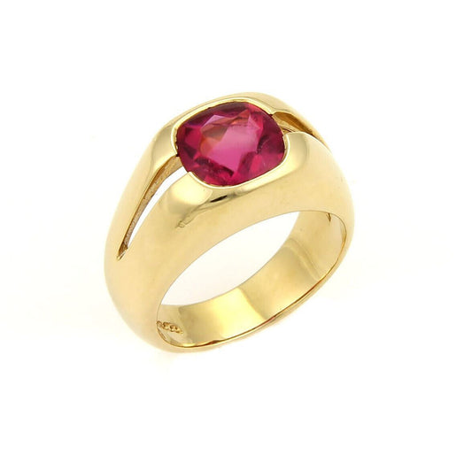 Tiffany & Co. 18k Yellow Gold & Pink Tourmaline Solitaire Ring | Rings | catalog, Designer Jewelry, Rings, Tiffany & Co. | Tiffany & Co.