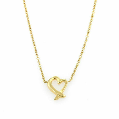 Tiffany & Co. Picasso Mini Loving Heart 18k Yellow Gold Pendant Necklace | Necklaces | catalog, Designer Jewelry, Loving heart, Necklaces, Paloma Picasso, Pendants, Tiffany & Co. | Tiffany & Co.
