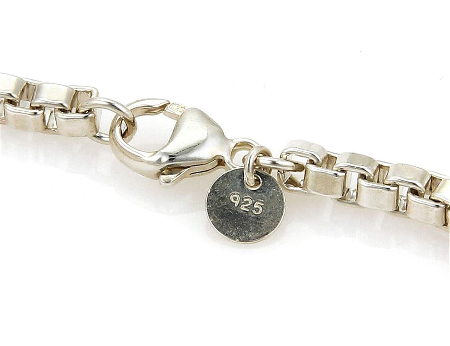 Tiffany & Co. Venetian Box Link Sterling Silver Bracelet