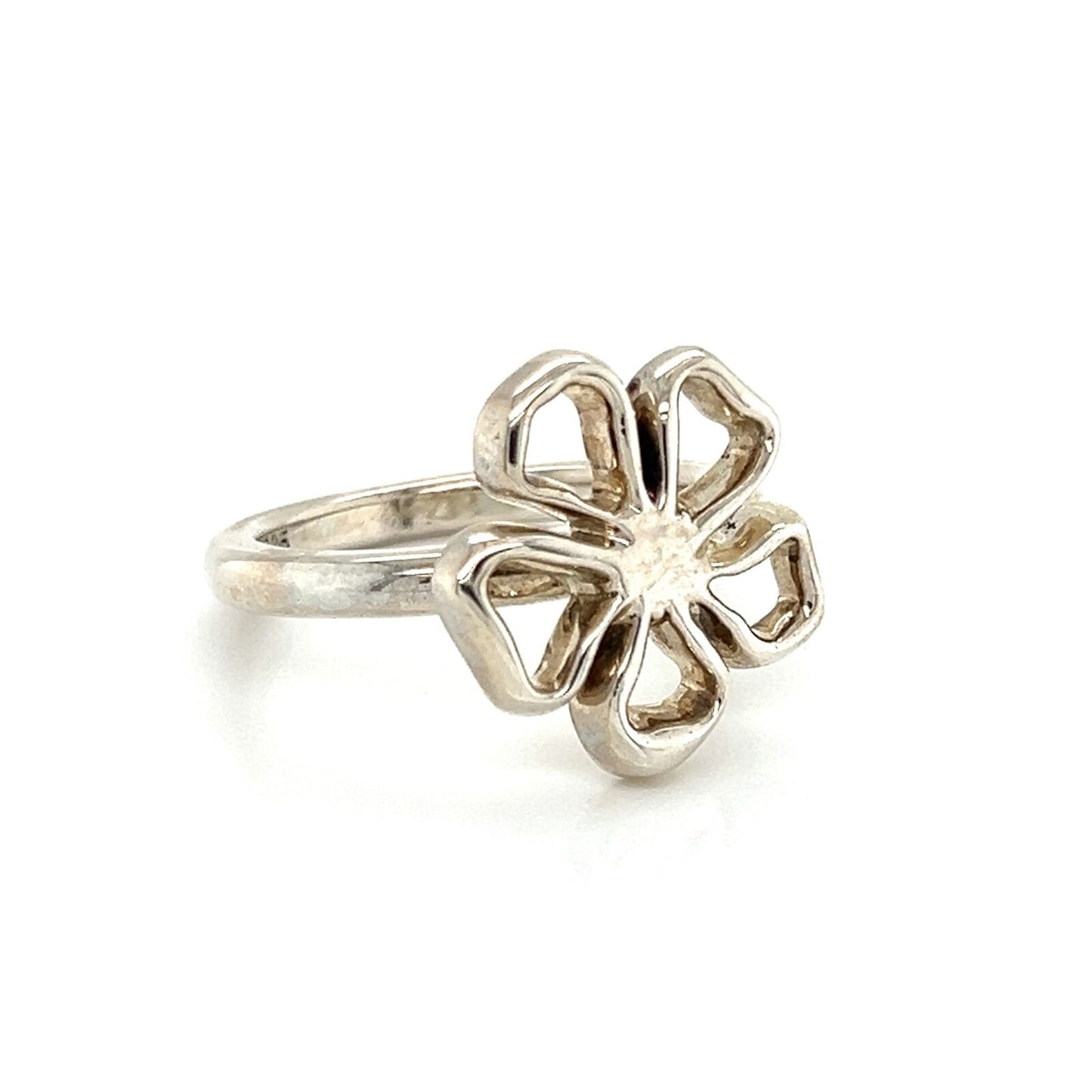 Tiffany & Co. Sterling Silver Daisy Floral Ring