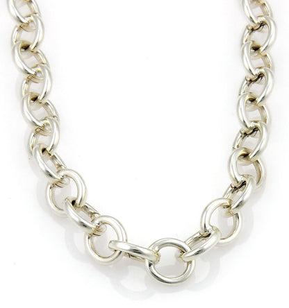 Tiffany & Co. Clasping Sterling Silver Link Chain Necklace