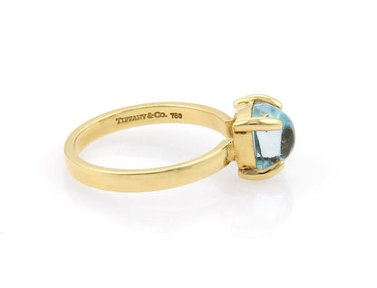 Tiffany & Co. Picasso Aquamarine Sugar stacks 18k Yellow Gold Ring