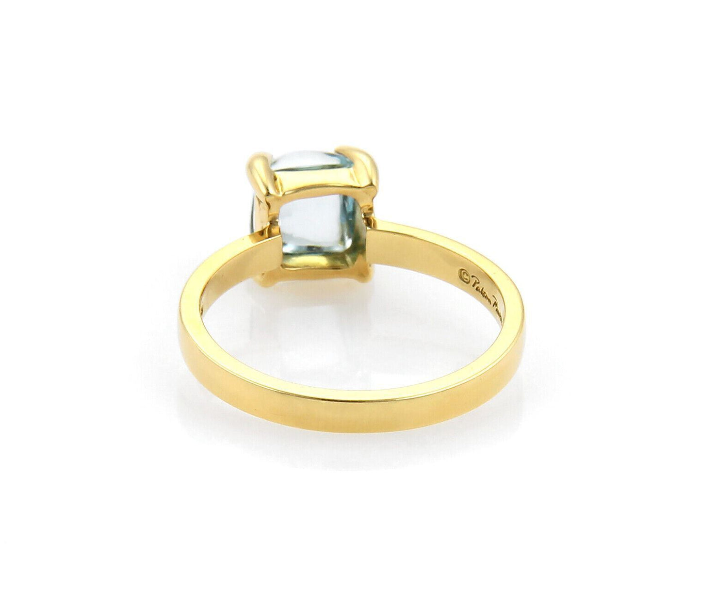 Tiffany & Co. Picasso Aquamarine Sugar stacks 18k Yellow Gold Ring