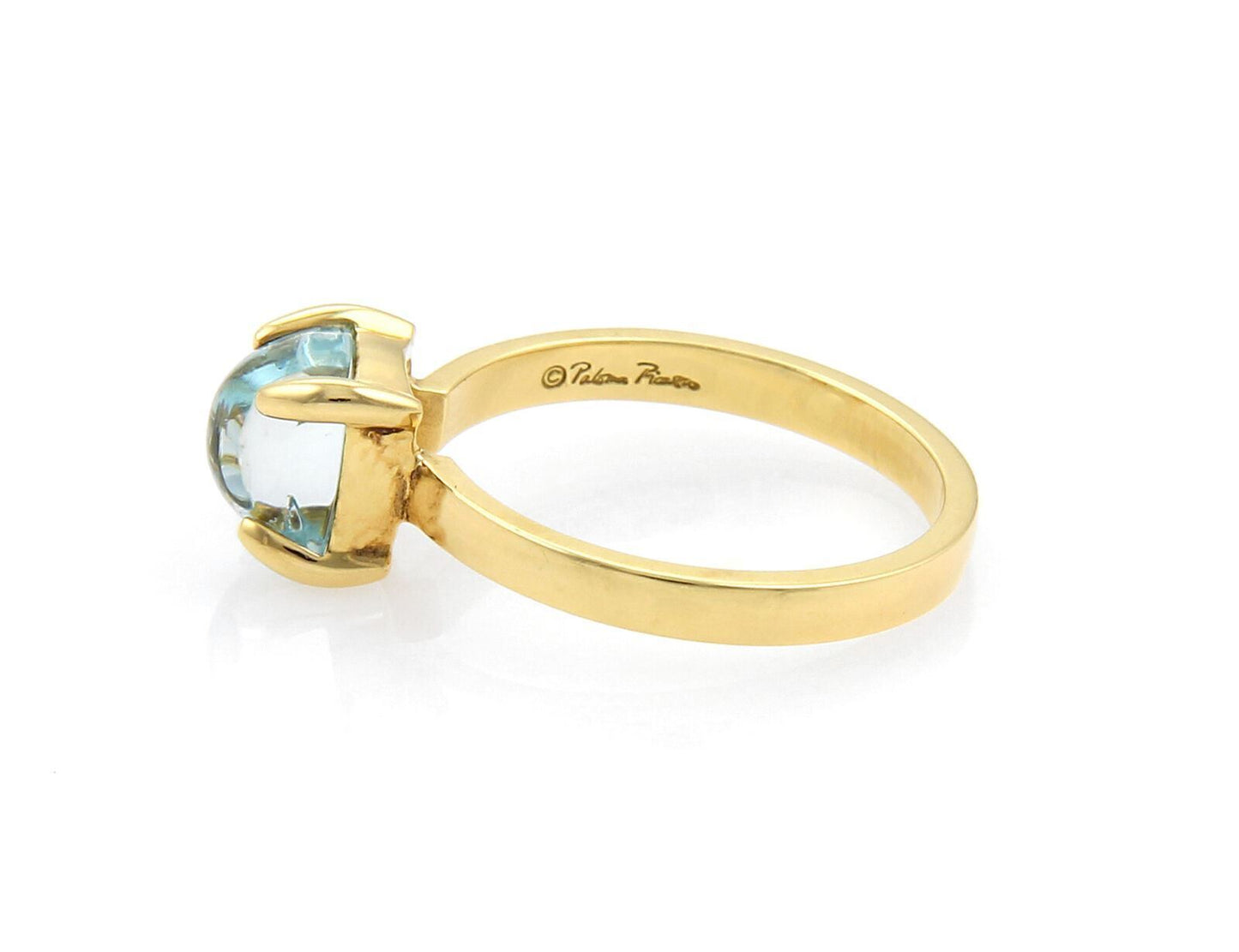 Tiffany & Co. Picasso Aquamarine Sugar stacks 18k Yellow Gold Ring