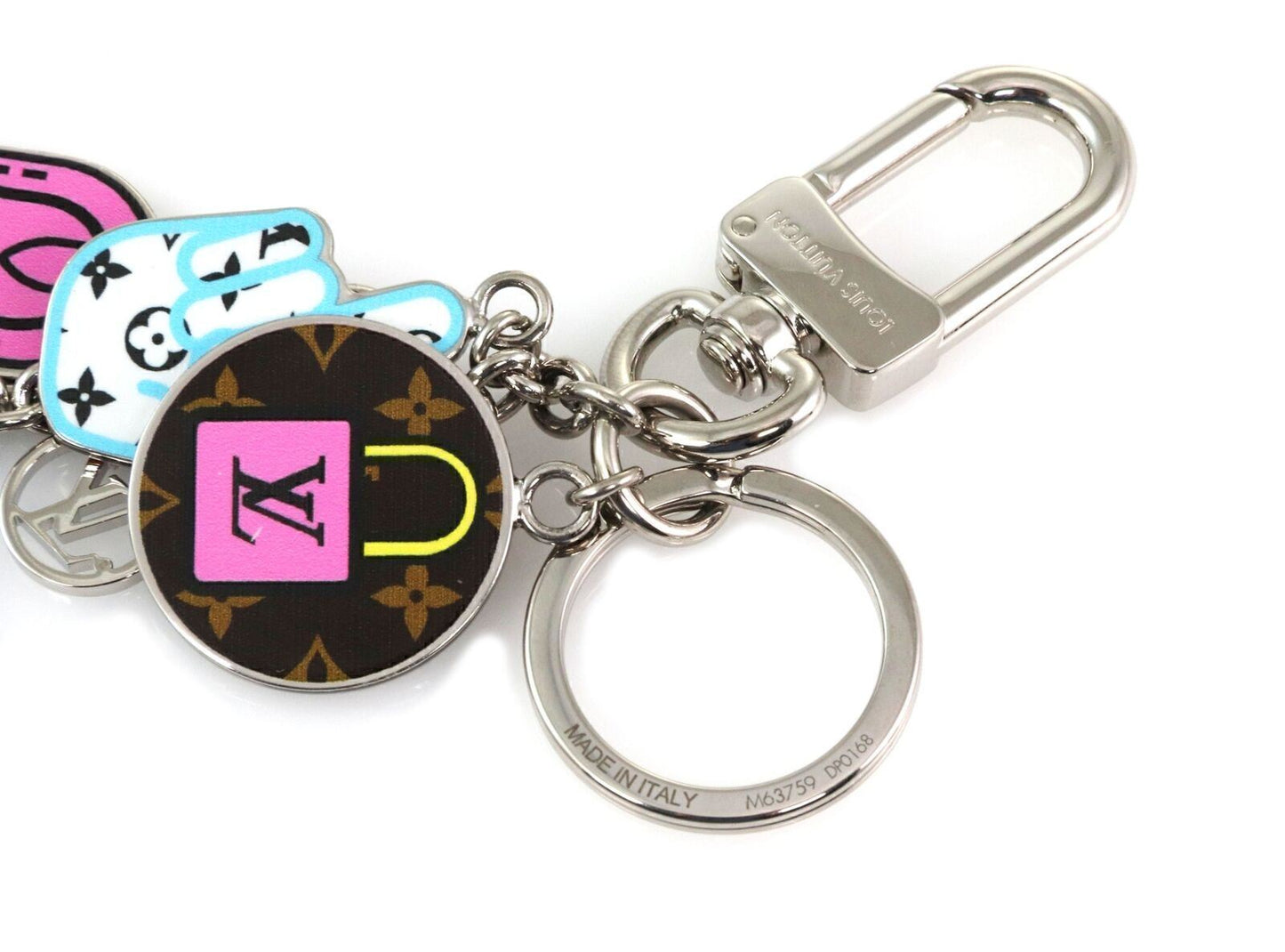 Louis Vuitton 5 Multicolor Monogram More LV Stories Bag Charms Keychain Holder