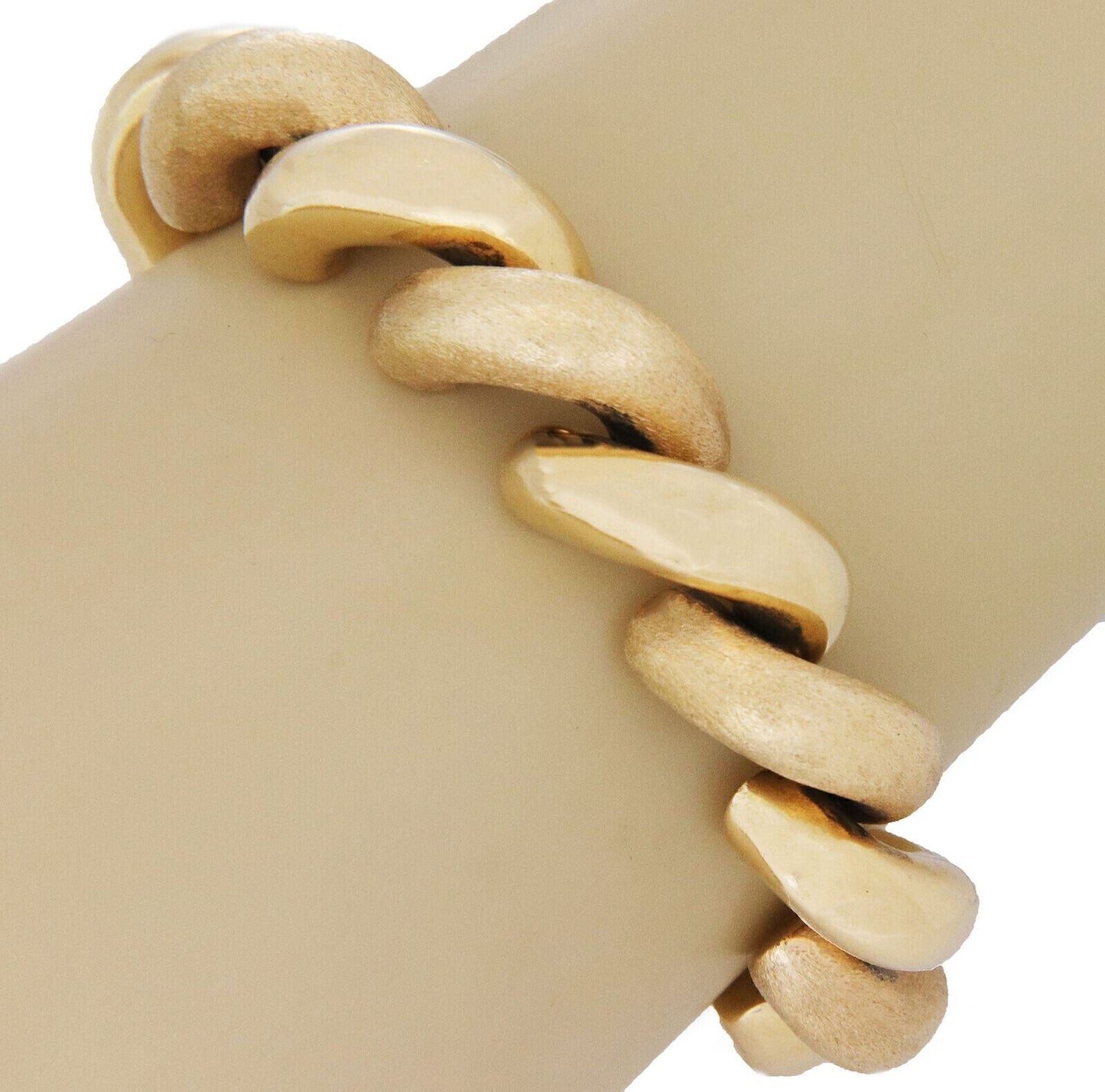 San Marco Classic 14k Yellow Gold Macaroni Link Bracelet | Bracelets | Bracelets, catalog, Estate, Vintage | Estate