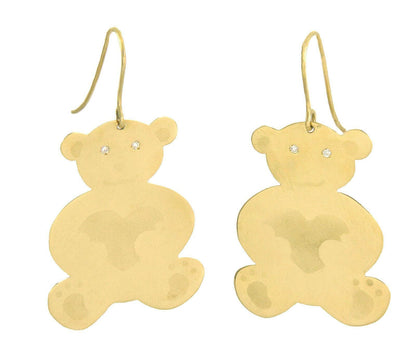 Roberto Coin Diamond 18k Yellow Gold Bear Hook Dangle Earrings | Earrings | catalog, Designer Jewelry, Earrings, Roberto Coin | Roberto Coin